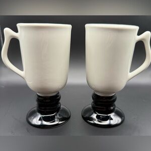 2 Hall Pottery Irish Coffee Mugs. Model 1272. 10oz